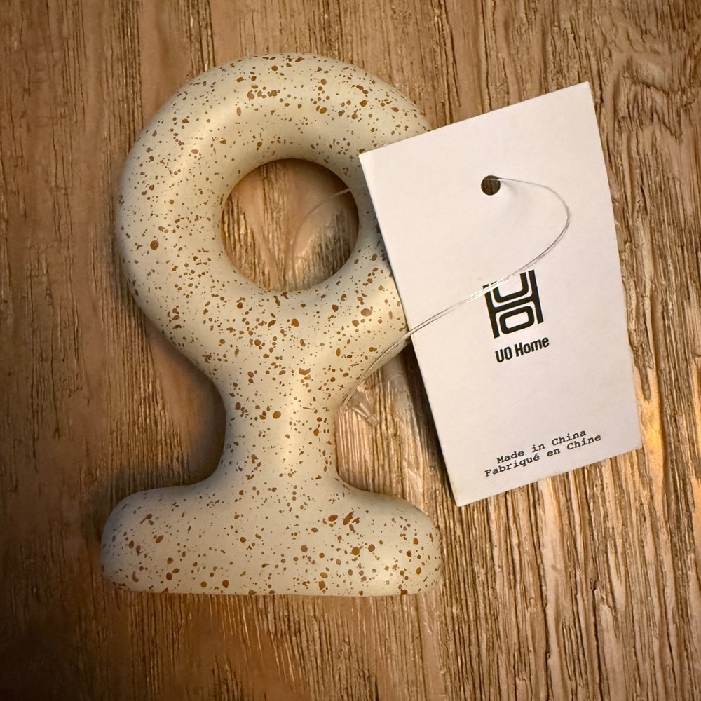 Urban Outfitters Speckled Cream Door Stopper